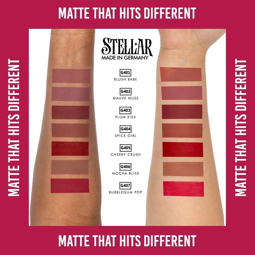Daily Life Forever52 Stellar Matte Lipstick Crayon| Intense Pigment & Ultra-Matte Finish| Smudge-Proof, Waterproof & Long-Lasting| Enriched with Jojoba Oil for Soft, Hydrated Lips| Built-In Sharpener (Bubblegum Pop-07)