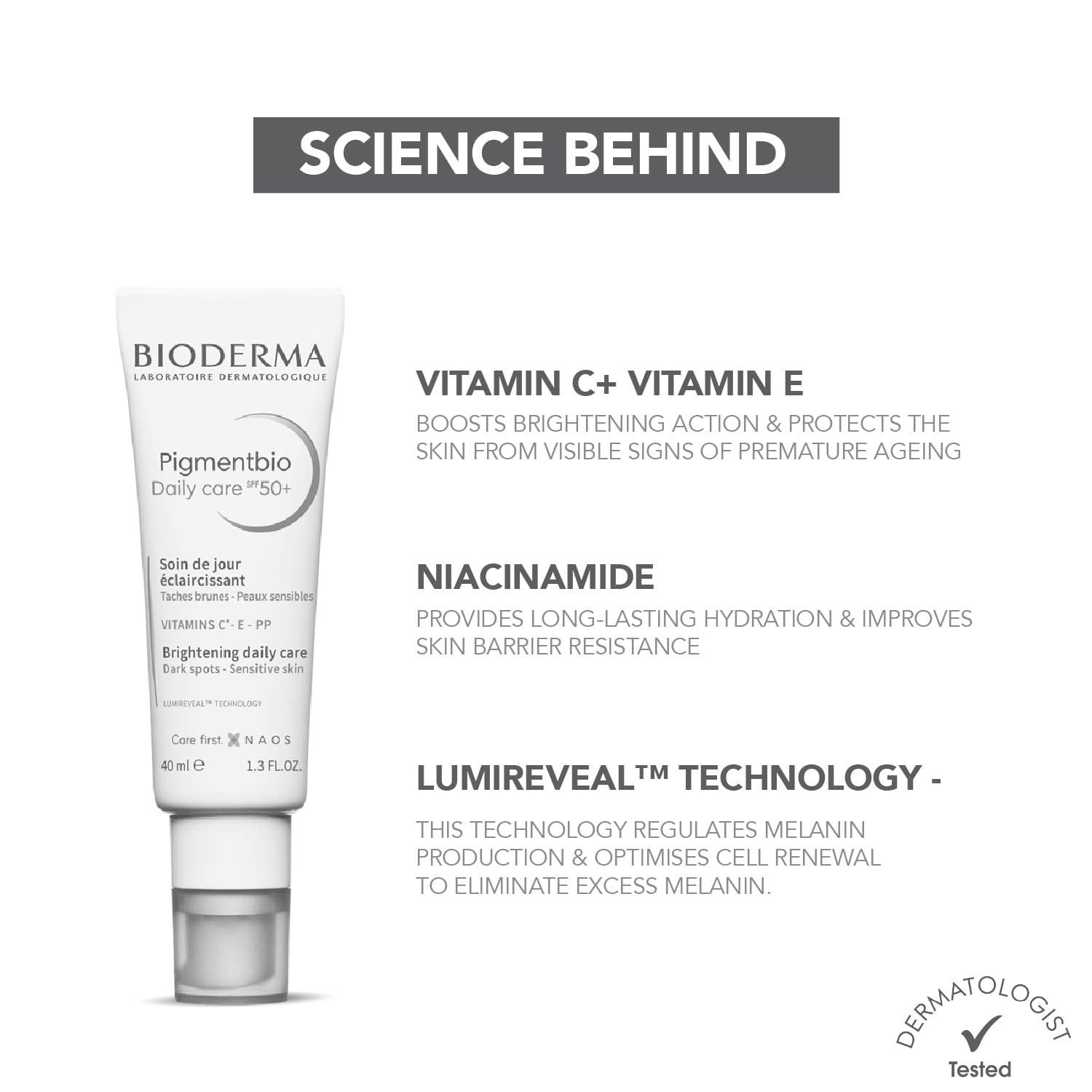 Bioderma Pigmentbio Daily Care Cream SPF 50+ 40ml