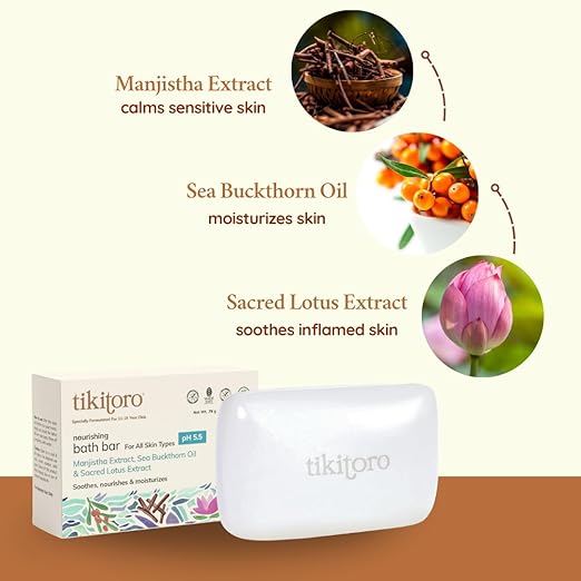 Tikitoro Teens Nourishing Bath Bar 11-16 Years - 75 gms (Pack of 2)