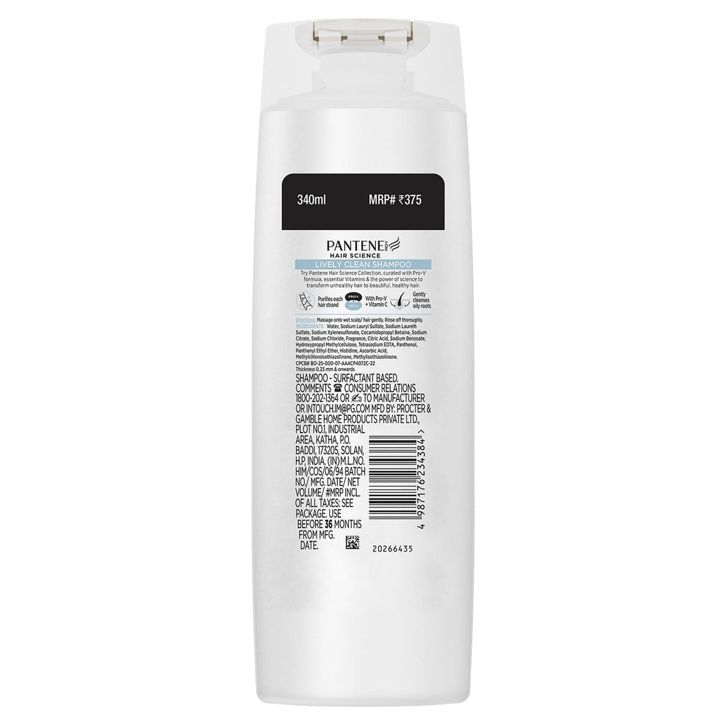 Pantene Advanced Hair Care Solution Lively Clean Shampoo - 400 ml