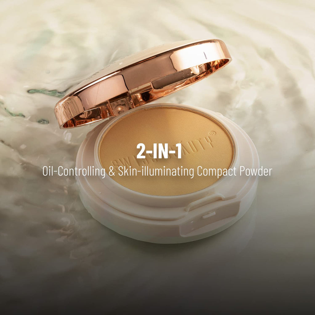 SWISS BEAUTY Oily Oil Control Lightweight Compact Powder for Matte Flawless Finish | Face Makeup, Shade - Light-Medium, 20 gm |, Pink