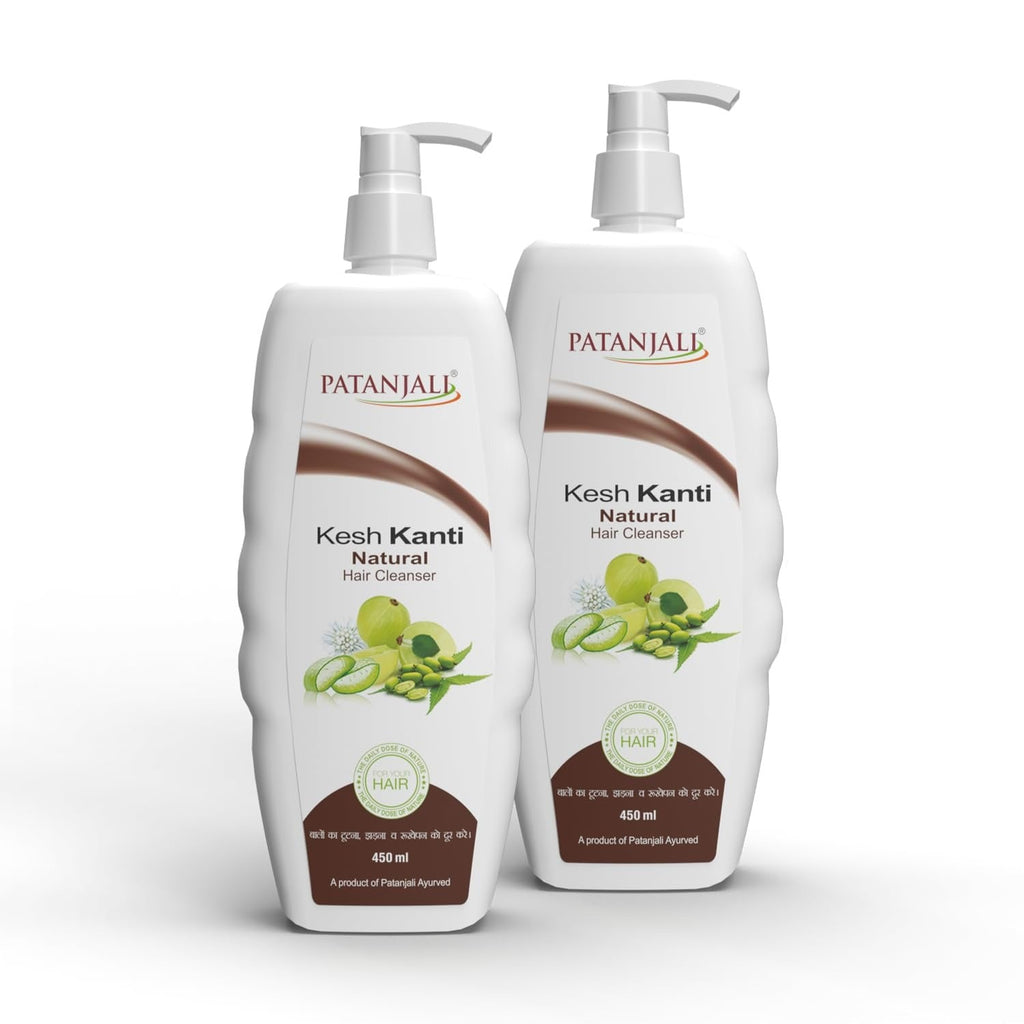 Patanjali Kesh Kanti Natural Shampoo - 450 ml (Pack of 2)