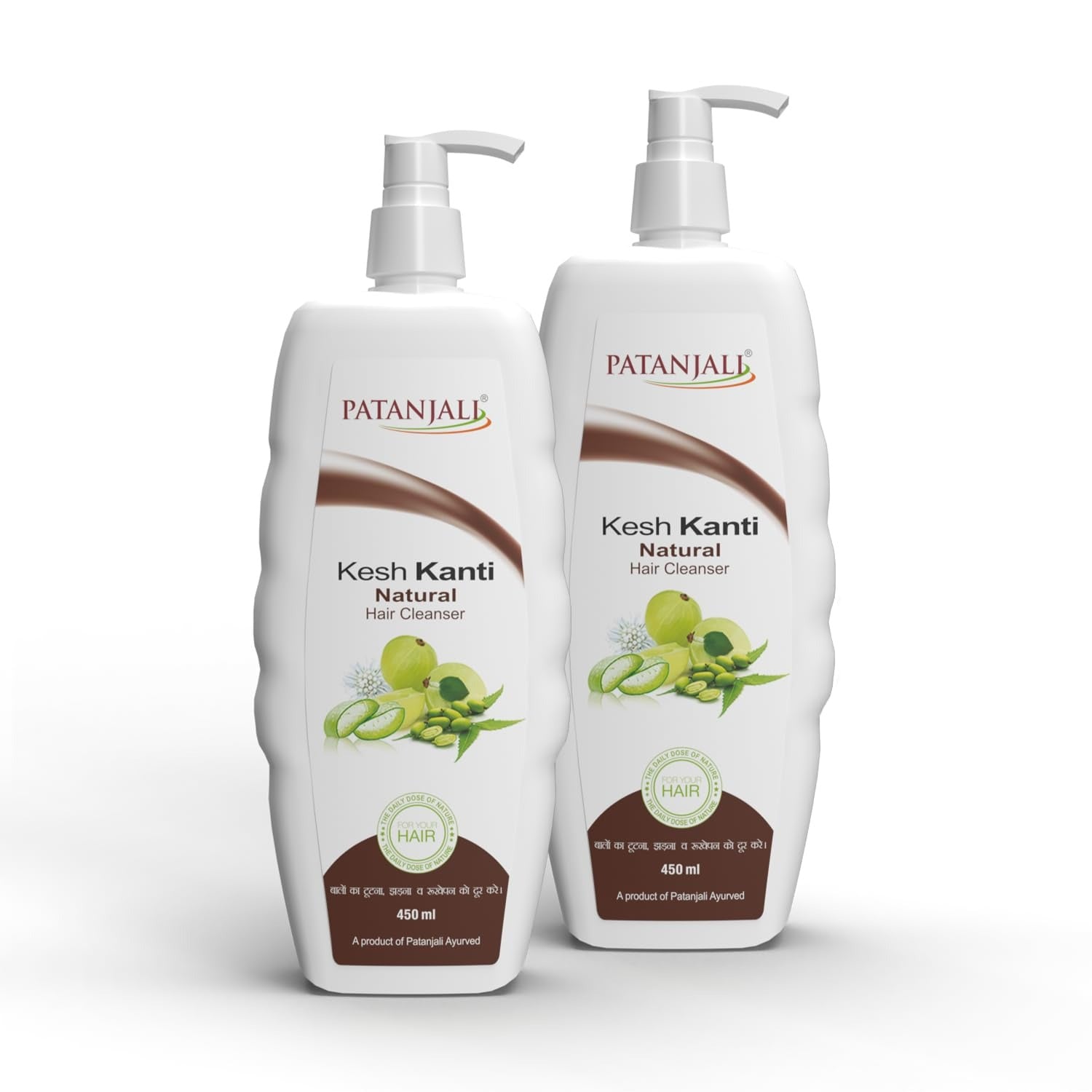 Patanjali Kesh Kanti Natural Shampoo - 450 ml (Pack of 2)