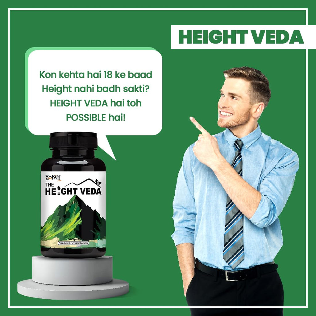 Vokin Biotech Original Height Veda Supreme Formula 30 Capsules (Pack of 1)