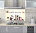 Jaamso Royals Kitchen Tools Wall Tiles Stickers Waterproof Kitchen Stickers Dinner Set