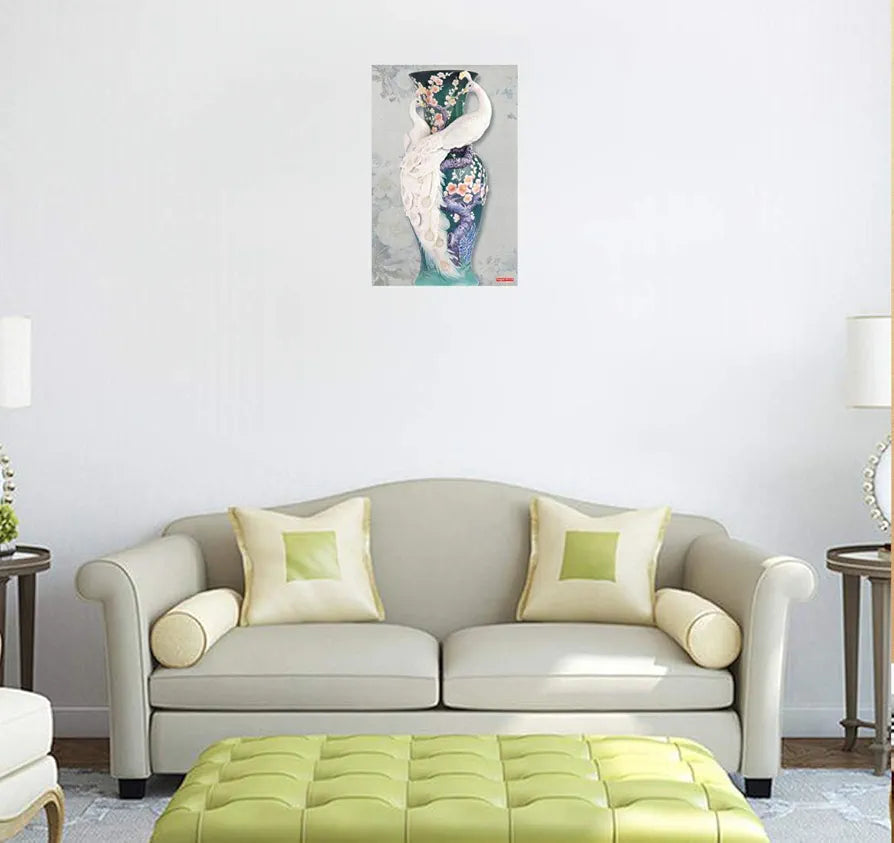 Rangoli Peacock Wall Sticker 12x18 Sheet – Elegant Self Adhesive Design-9