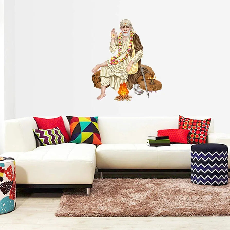 Rangoli White Glossy Vinyl Wall Sticker Premium Self-Adhesive Waterproof Parent-6 Design-1