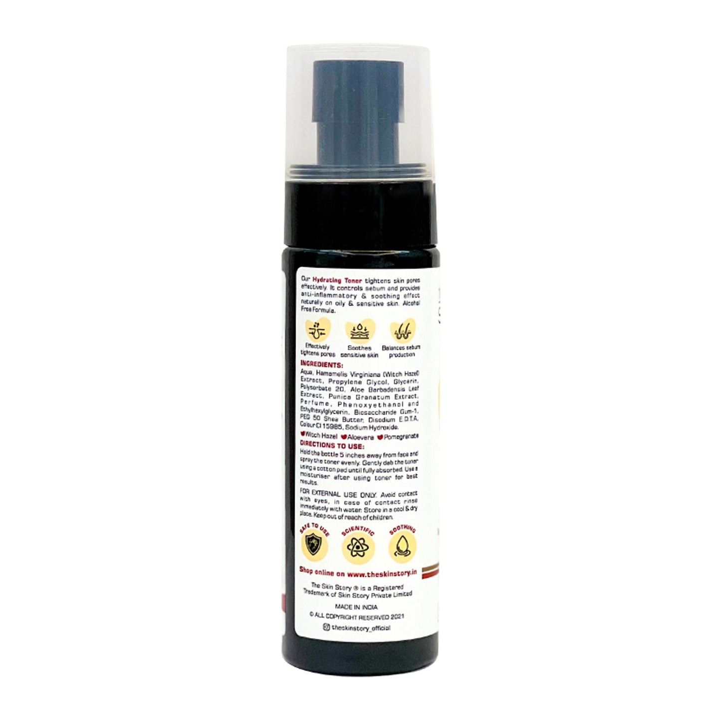 The Skin Story Water-like Hydrating Face Toner For Oily Acne Prone Skin With AloeVera