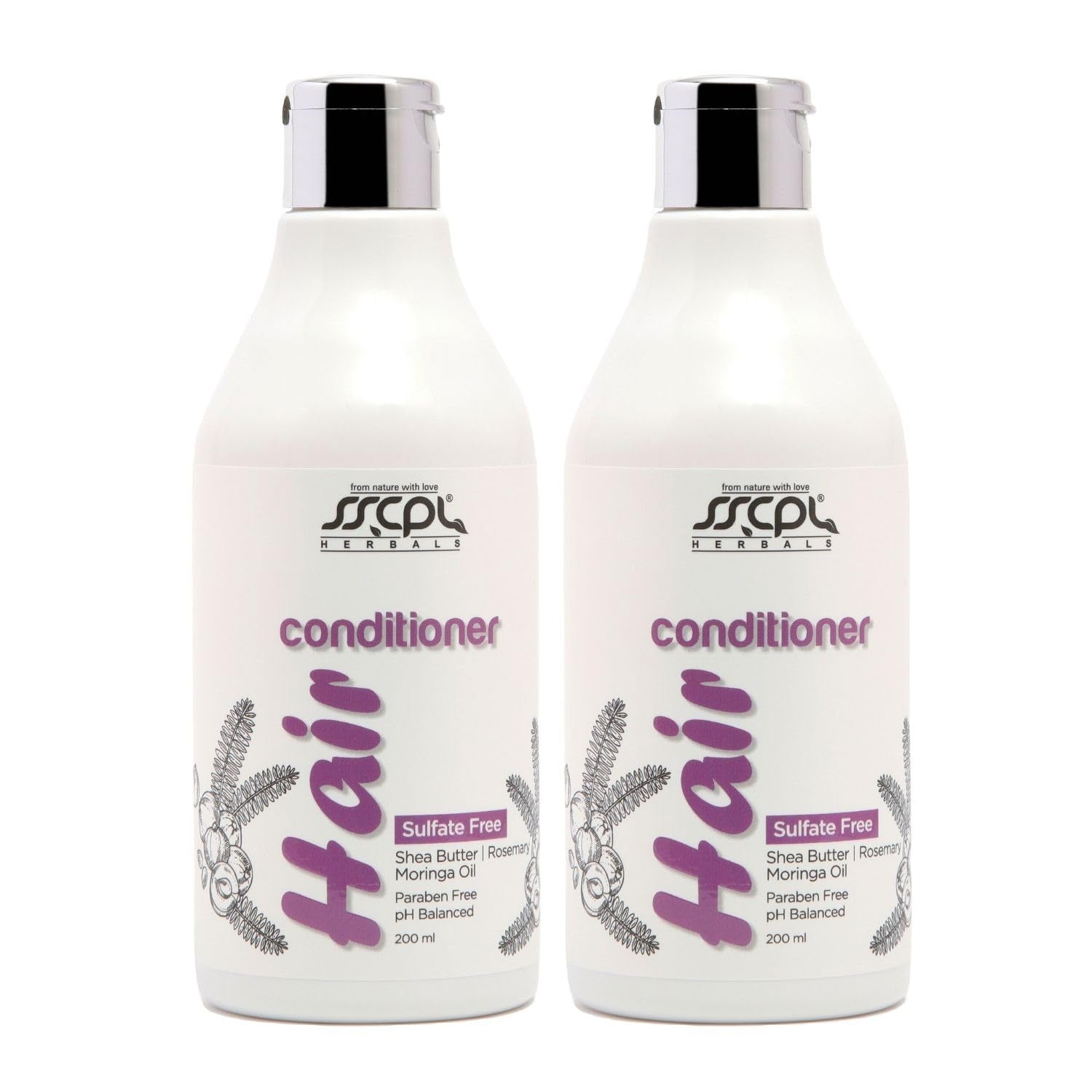 Sscpl Herbals Sulfate-Free & Paraben-Free Conditioner - 200 ml (Pack of 2)