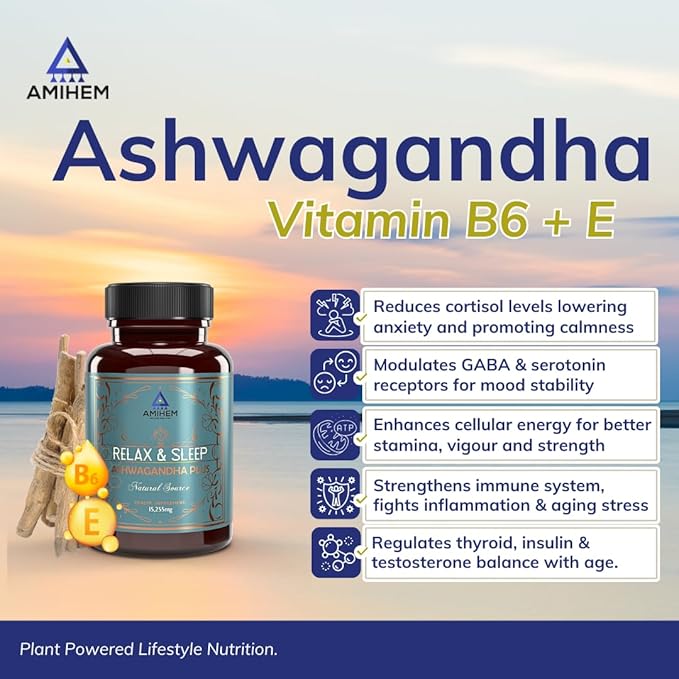 Amihem Ashwagandha - 30 Softgels (Pack of 2)