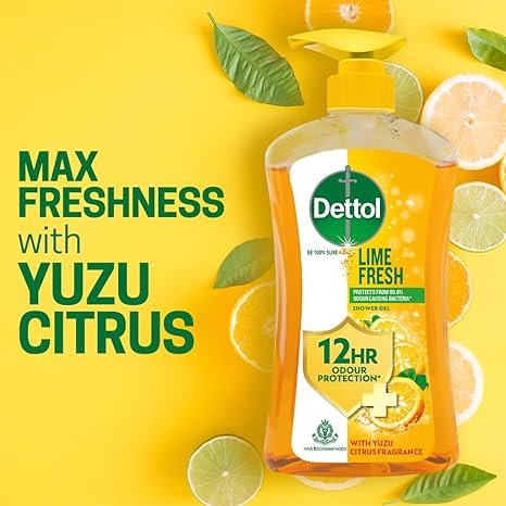 Dettol Body Wash Lime Fresh And Shower Gel - 500 ml