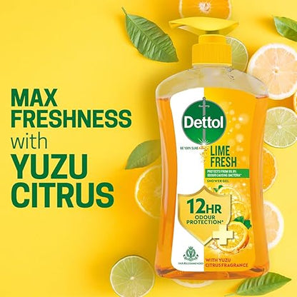 Dettol Body Wash Lime Fresh And Shower Gel - 500 ml