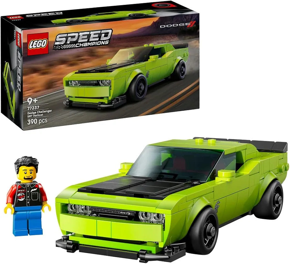 Lego Speed Champions Dodge Challenger SRT Hellcat Sports Car Toy 77237 Building Blocks Toys for 9+ Gift for Boys and Girls