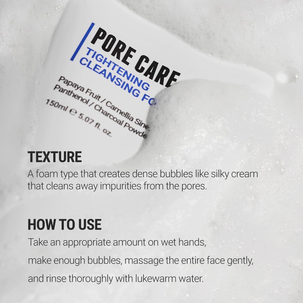 ROVECTIN Porecare Tightening Cleansing Foam 150ml