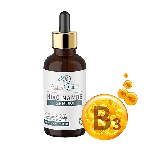 AuraQuint Niacinamide Alpha Arbutin Salicylic Acid Face Serum - 30 ml
