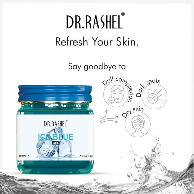 Dr.Rashel Ice Blue Gel For Face & Body For Normal Skin - 380 ml