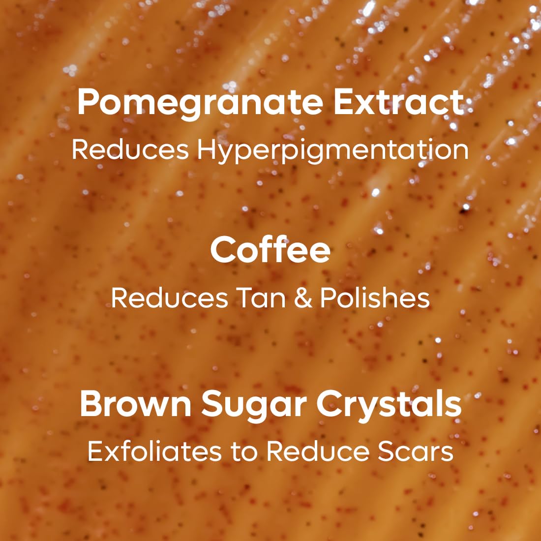mCaffeine Sugar Body Scrub with Coffee & Pomegranate for Exfoliation & Tan Removal | 84% Removal of Dead Skin | Travel Friendly Product for All Skin Types & Gender | 120ml
