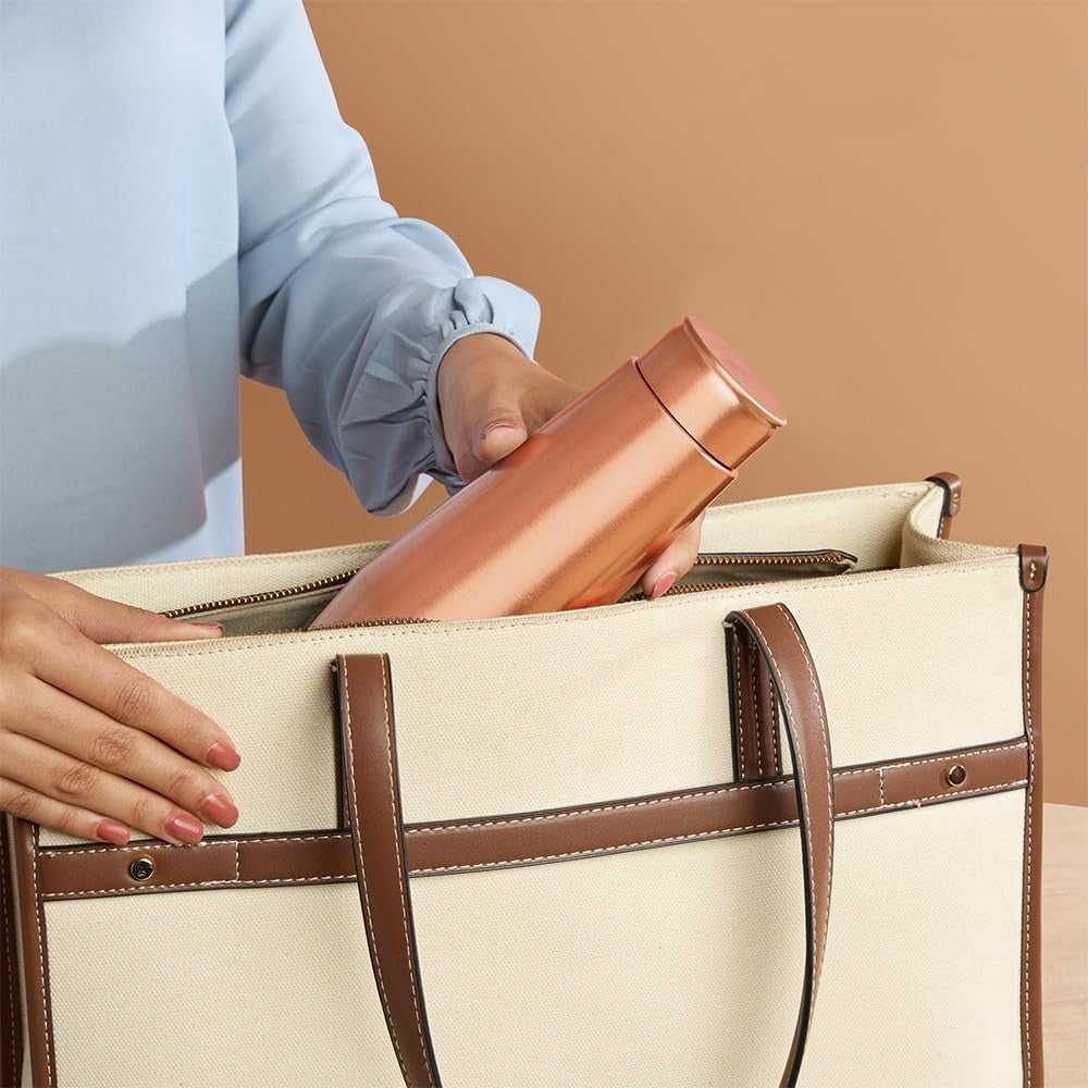 Borosil Orra Plain Copper Bottle 600ml