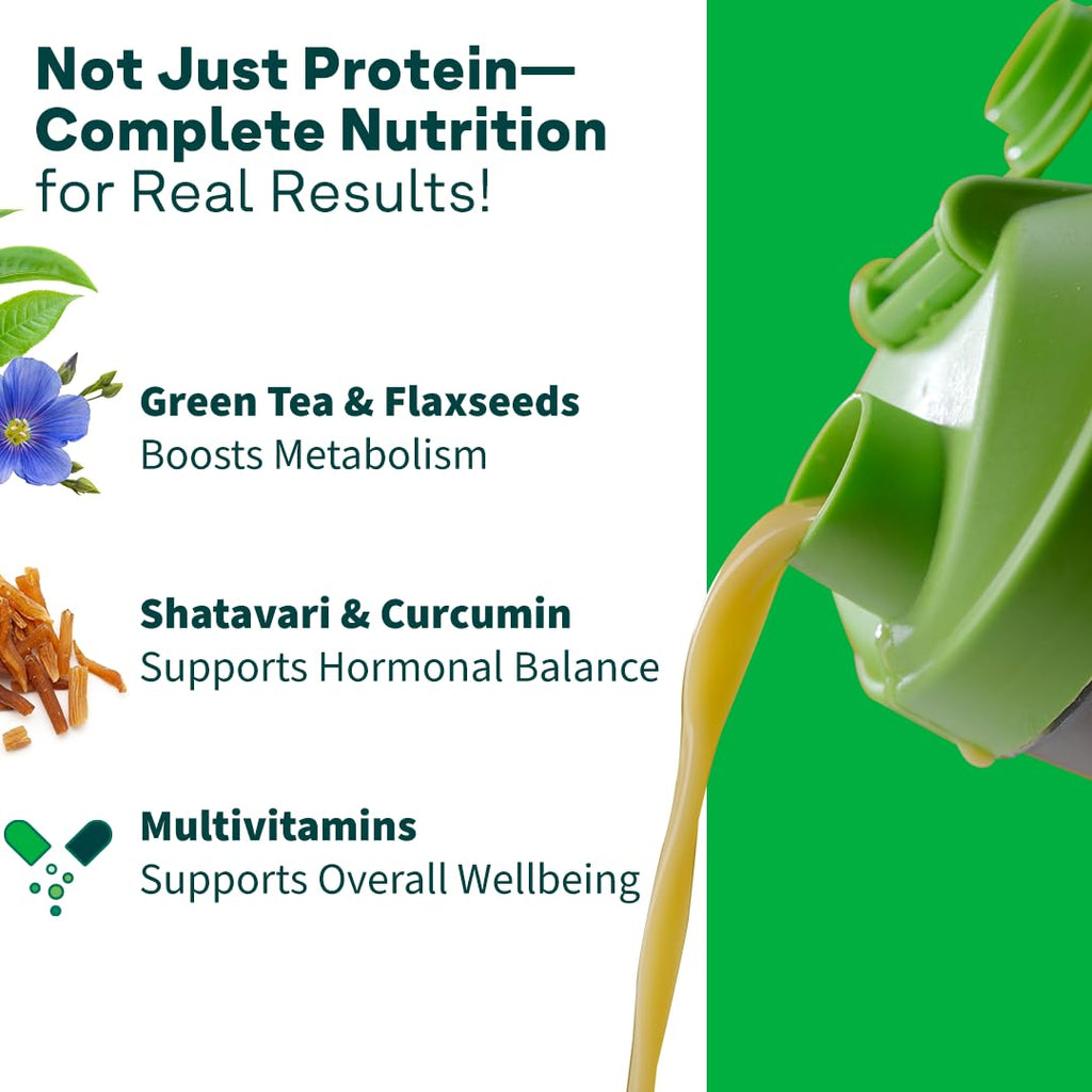 OZiva Protein & Herbs for Women (Cafe Mocha) I Manage Weight, Energy & Metabolism | Clean Protein, Shatavari, Green Tea I No Added Sugar, 1lbs (453gm)