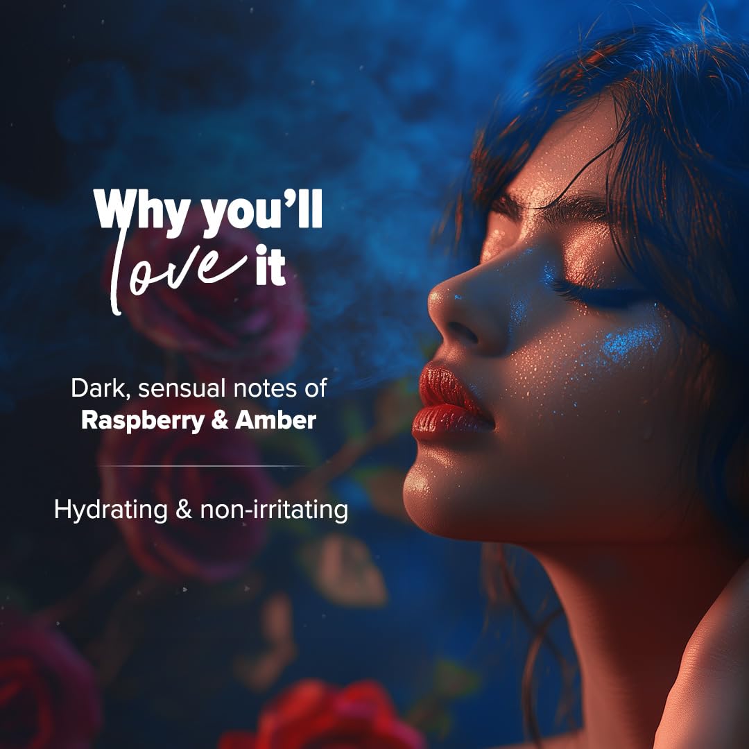 Aqualogica Refresh+ Midnight Bloom Perfume Body Mist, 150ml | Raspberry & Amber Fragrance | Long-Lasting Hair & Body Mist | Hydrating with Zemea & Hyaluronic Acid | Skin Friendly | Non-Irritating | For Men & Women