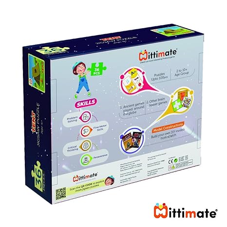 Mittimate Tent House Jigsaw Puzzle Game for Kids Age 4 to 6 Old 36 Pieces Puzzle Toy
