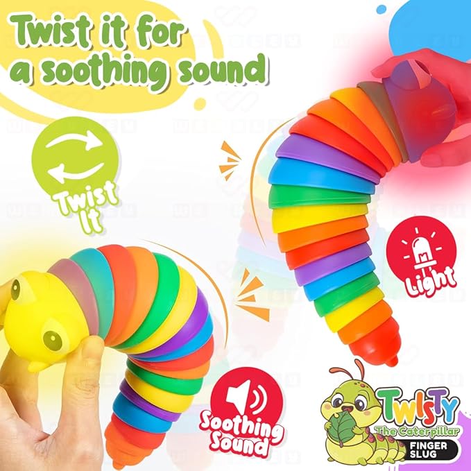 Wembley Caterpillar Toy Toddler Toys for Kids Fun Sensory Play Flexible Joint