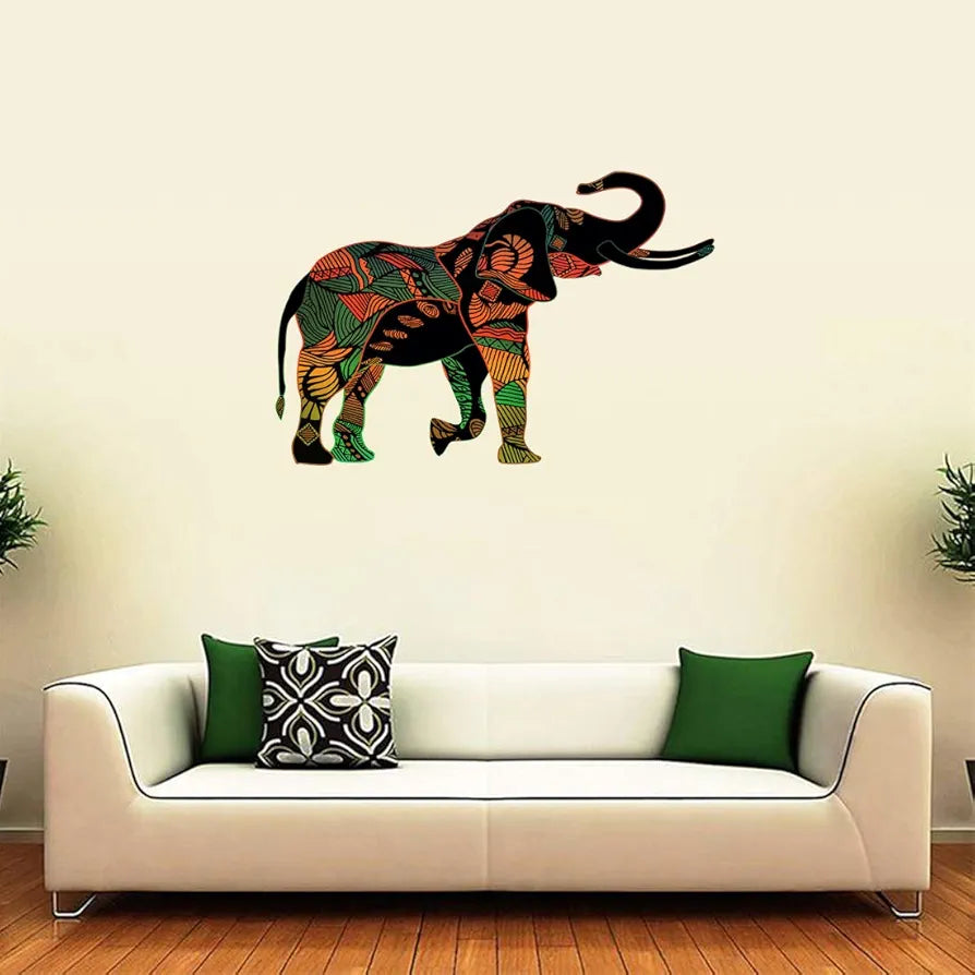 Rangoli White Glossy Vinyl Wall Sticker Premium Self-Adhesive Waterproof Parent-2 Design-3