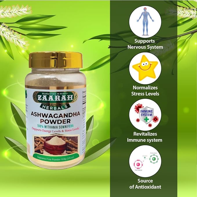Zaarah Herbals Ashwagandha Powder - 100 gms