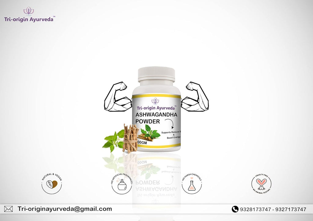Tri-Origin Ayurveda Ashwagandha Powder - 100 gms
