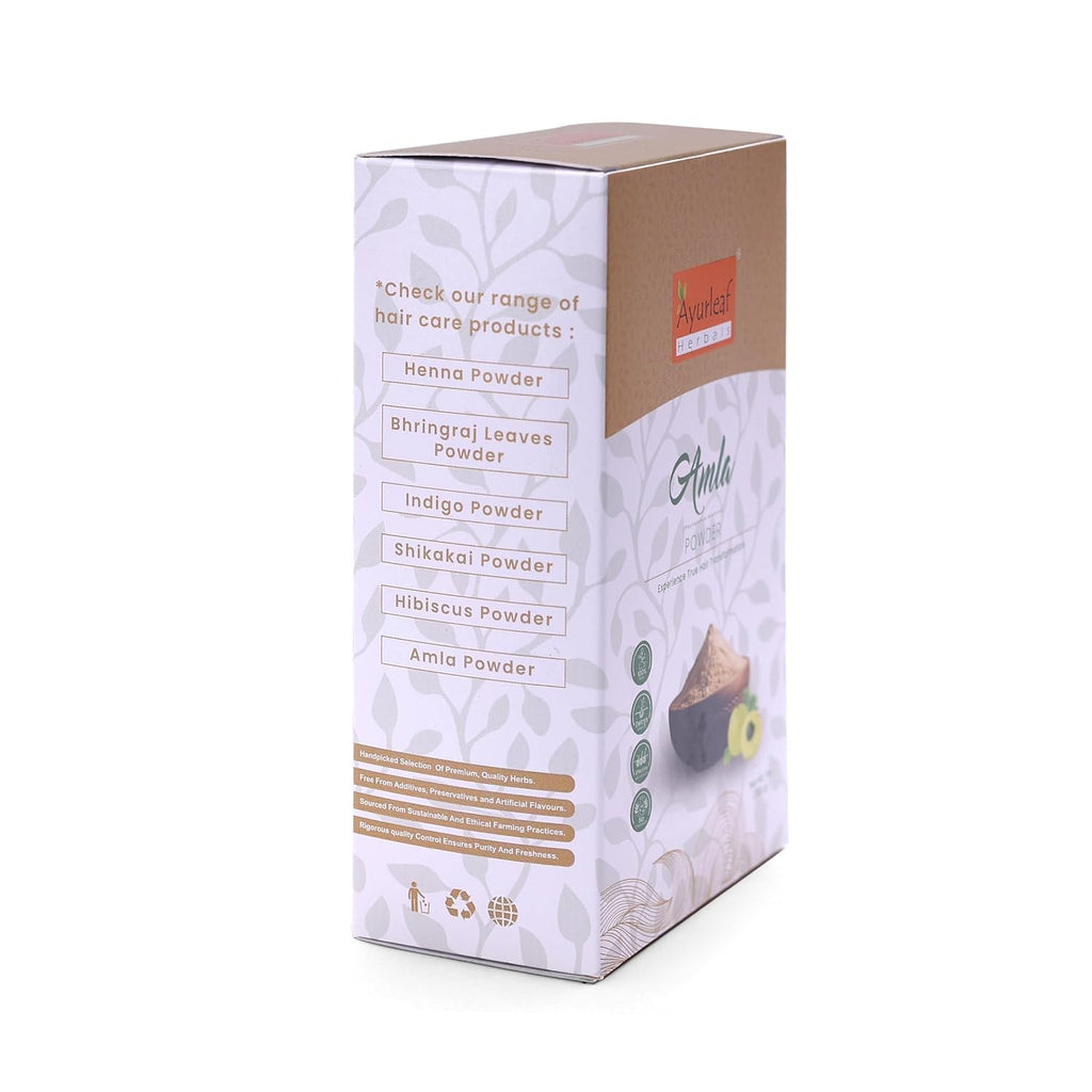 Ayurleaf Herbals Amla Powder for Hair Growth, Skin - 200 Gms