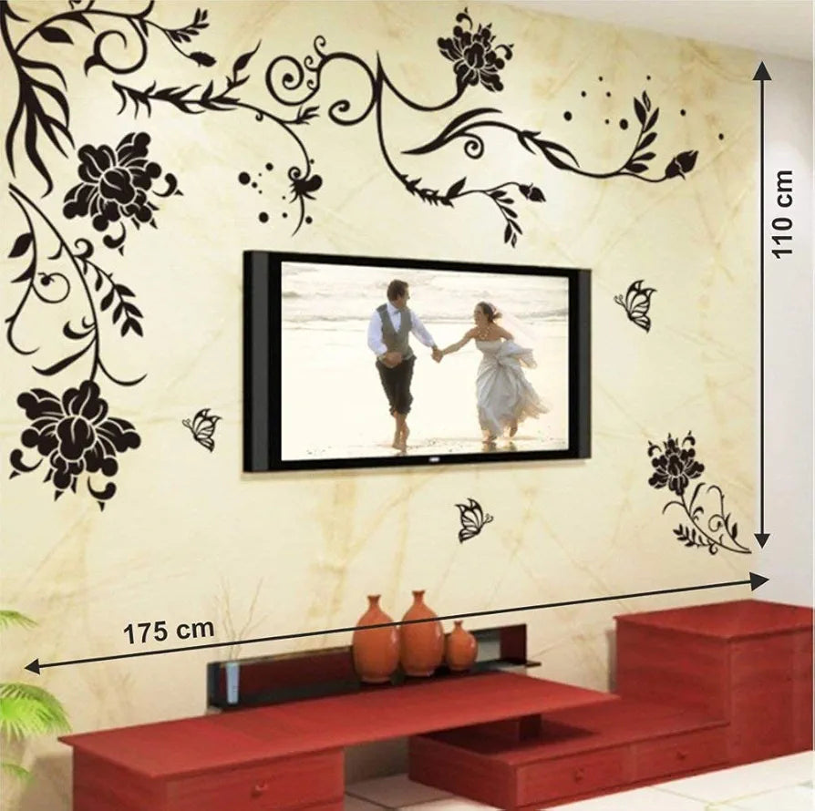 Decals Design Butterflies Corner Wall Sticker