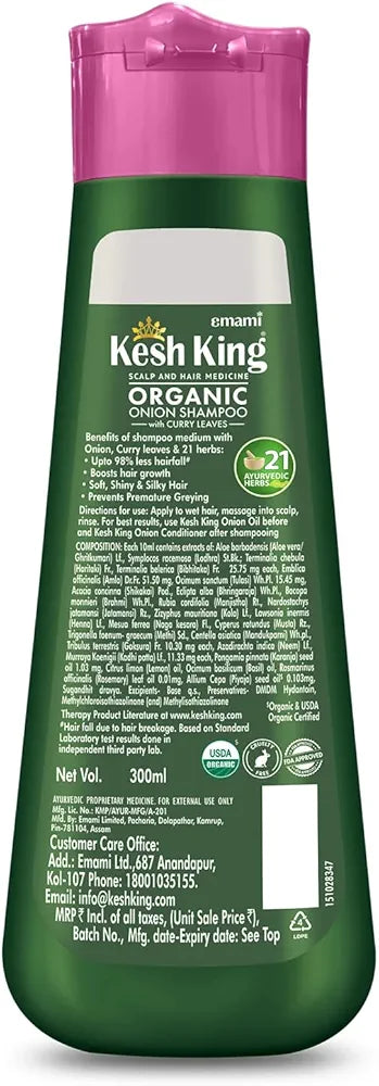 Kesh King Ayurvedic Onion Shampoo Reduces Hairfall & Boost Hair Growth