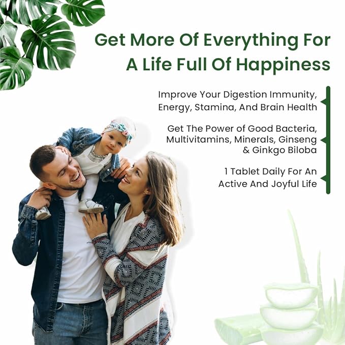 Prasatti Herbal Organic Plant Based Multivitamin Capsules - 90 Veg Caps