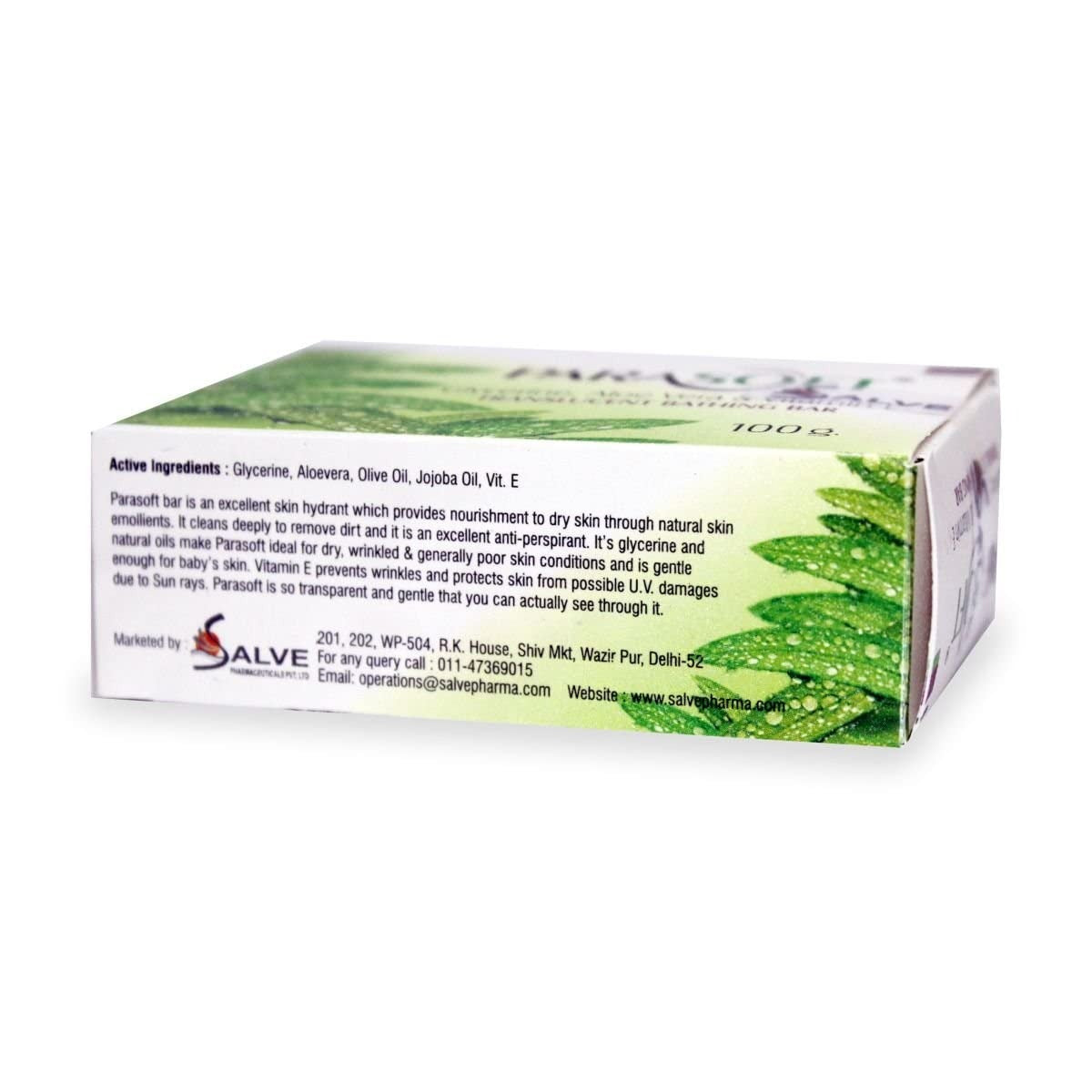 Parasoft Moisturising Cleansing Body Soap - 100 gms (Pack of 2)