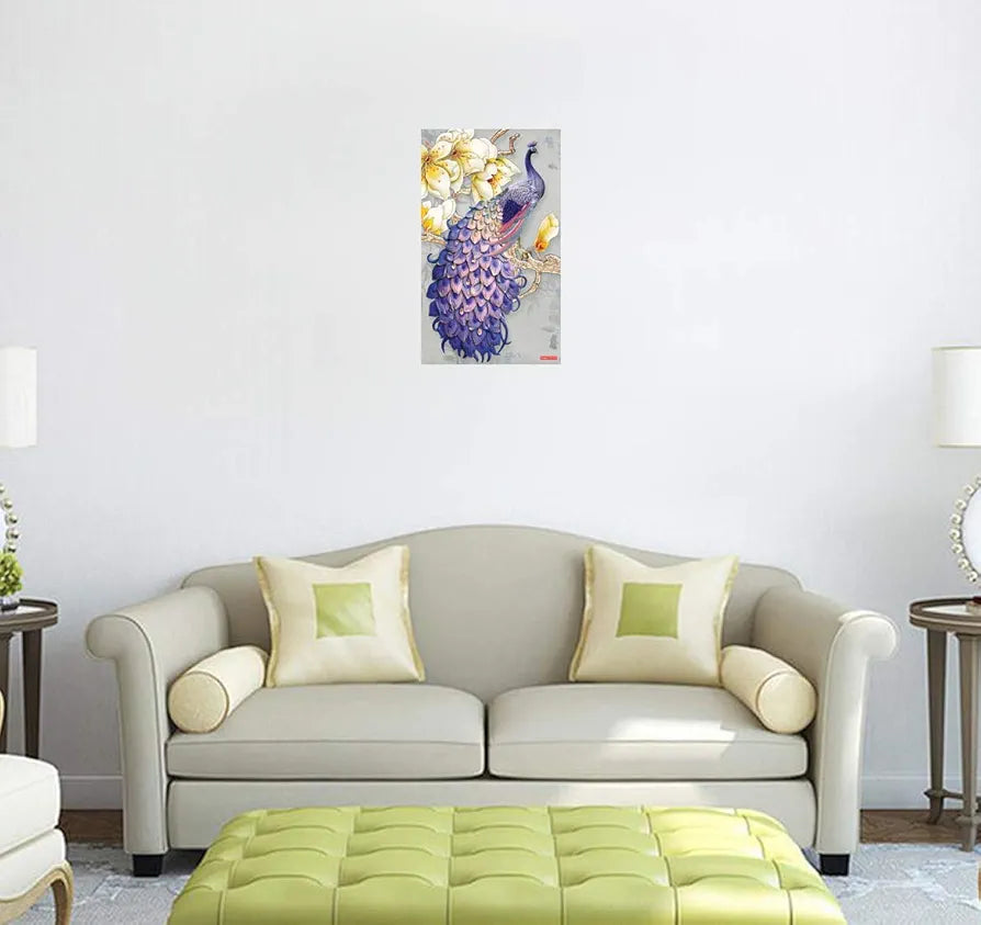 Rangoli Peacock Wall Sticker 12x18 Sheet – Elegant Self Adhesive Design-3