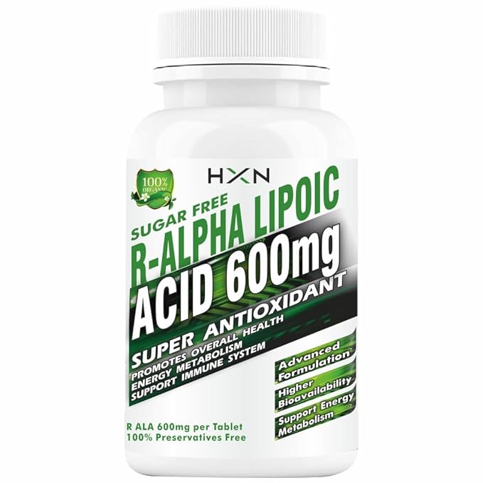 HXN R-Alpha Lipoic Acid 600mg - 60 tabs (Pack of 2)