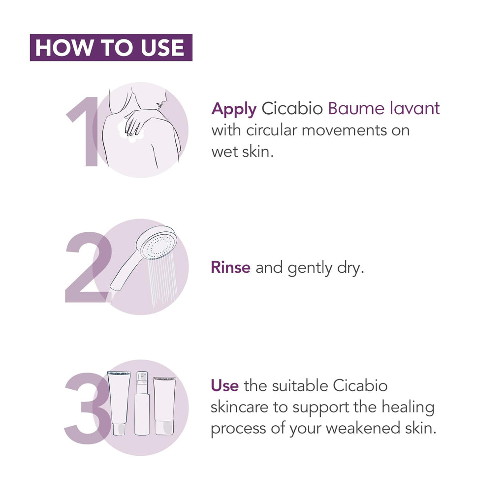 Bioderma Cicabio Baume Lavant Cleansing Balm for Weakened and Irritated Skin