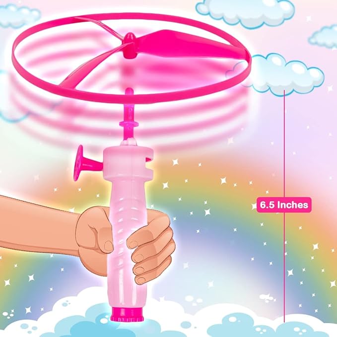 Ratna's Flying Wheele Unicorn 3 in 1 Can Be Used as Space Rocket | Sliding Wall & Spinning Top for Kids | Pink, Purple
