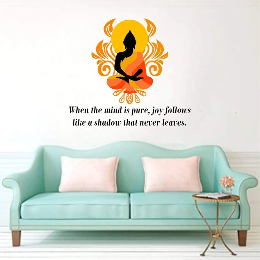 Decal O Decal Vinyl Lord Buddha Quotes Wall Stickers