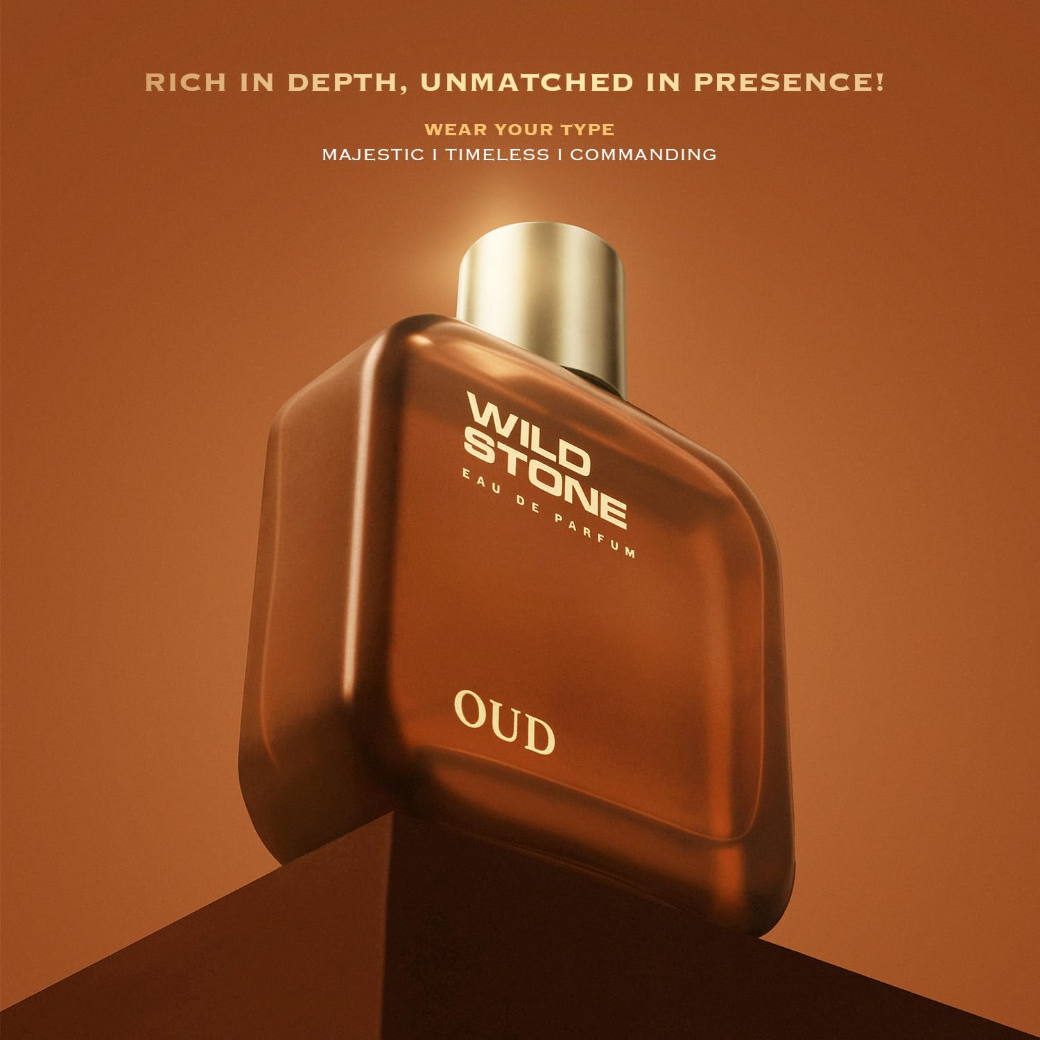 Wild Stone Oud Perfume for Men, 100ml | Luxury Eau De Parfum | Long-Lasting Oud Perfume | Premium Woody Oriental Perfume for Men | Best Gift for Him
