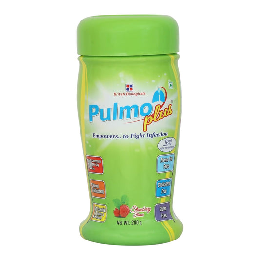Pulmo Plus Strawberry flavour | For Asthma, COPD, Pulmonary Tuberculosis | Gluten free - 200 g