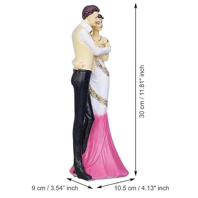 Ecraftindia Lovely Hugging Couple Statue Human Figurine Decorative Showpiece