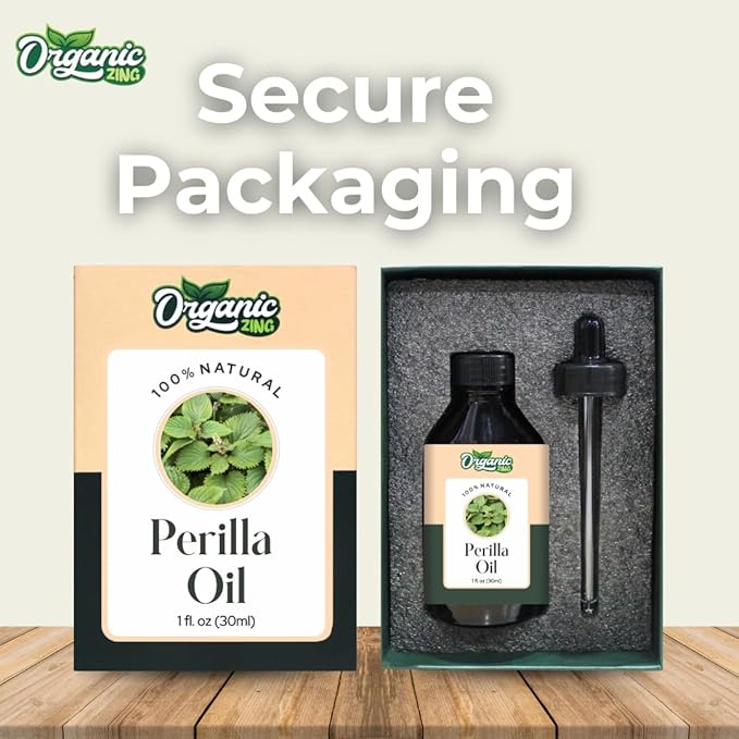 Organic Zing Perilla (Perilla Frutescens) Oil | Carrier Oil for Aroma, Diffuser & Skincare - 30 Ml