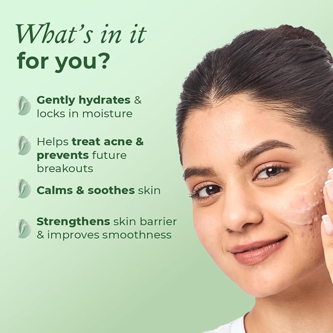 The Pink Foundry Acne Moisturiser | Gel Moisturiser for Normal, Sensitive, Oily, Combination Skin - 50 Ml