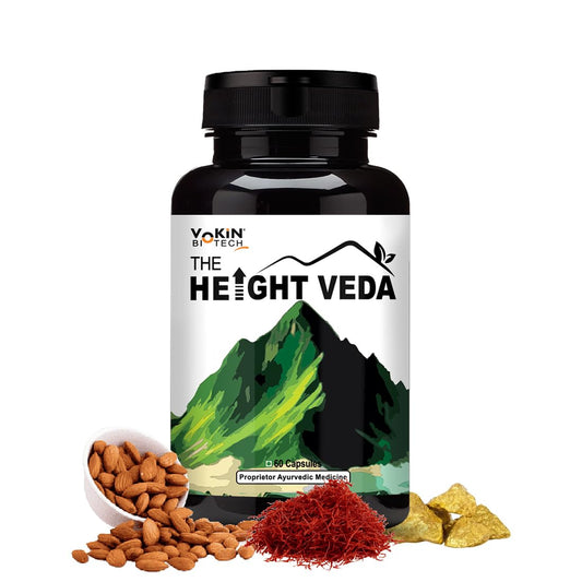 Vokin Biotech Original Height Veda Supreme Formula 60 Capsules (Pack of 1)