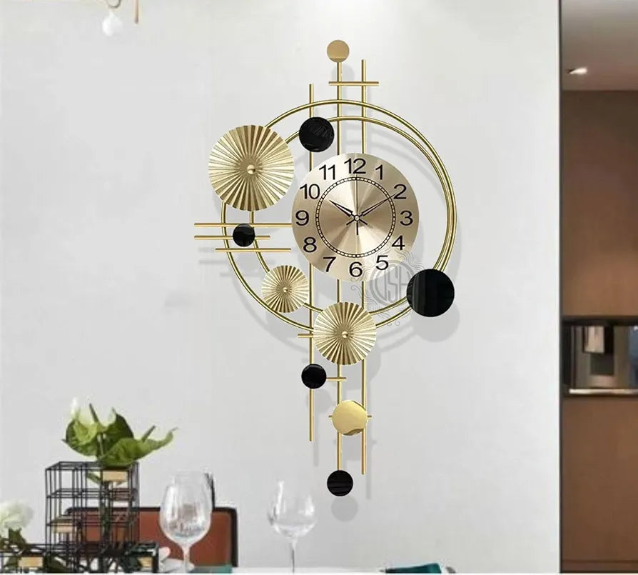 DSH Metal Wall Hanging Clock Stylish Wall Clock