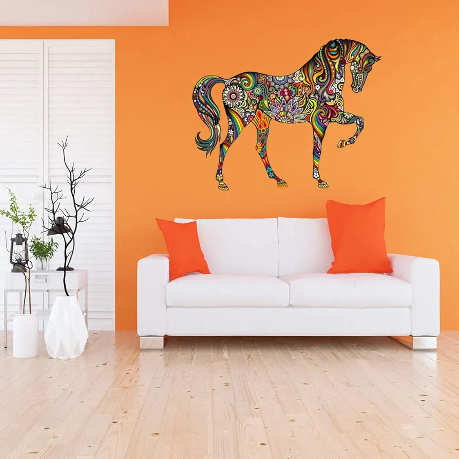 Rangoli White Glossy Vinyl Wall Sticker Premium Self-Adhesive Waterproof Parent-13 Design-21