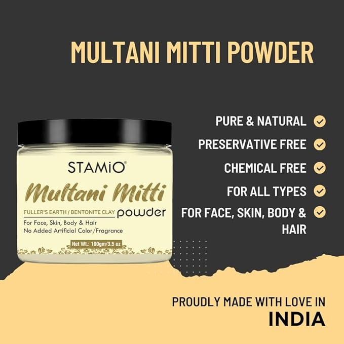 Stamio Multani Mitti Powder - 100 gms