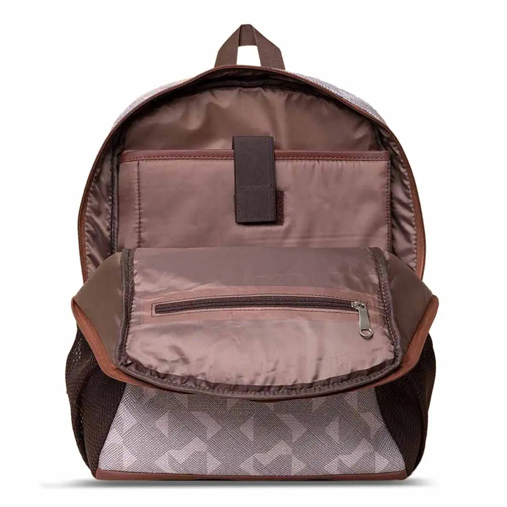 Zouk Printed Women's Jute Handcrafted Vegan Leather Multicolor Classic Backpack