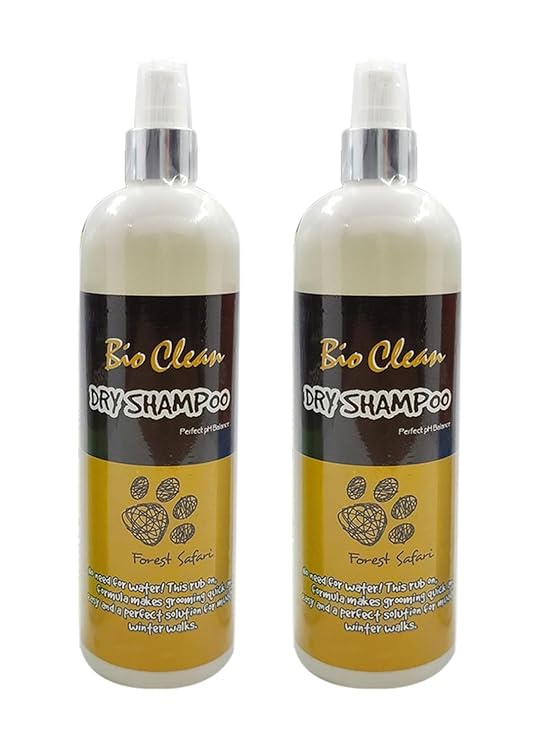 Pet Needs Bio Clean Forest Safari Dog Dry Bath Shampoo | 225 Ml | Pack of 2